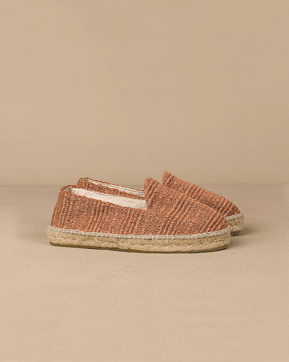 Manebí Raffia Stripes Espadrilles - Yucatán Orange Rust I Più Venduti
