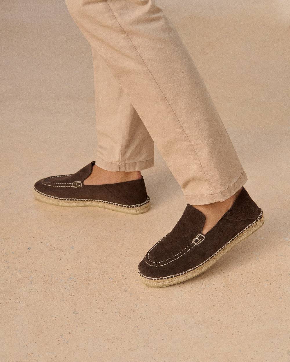 Manebí Suede Traveler Loafers|Espadrilles - Cocoa Nuova