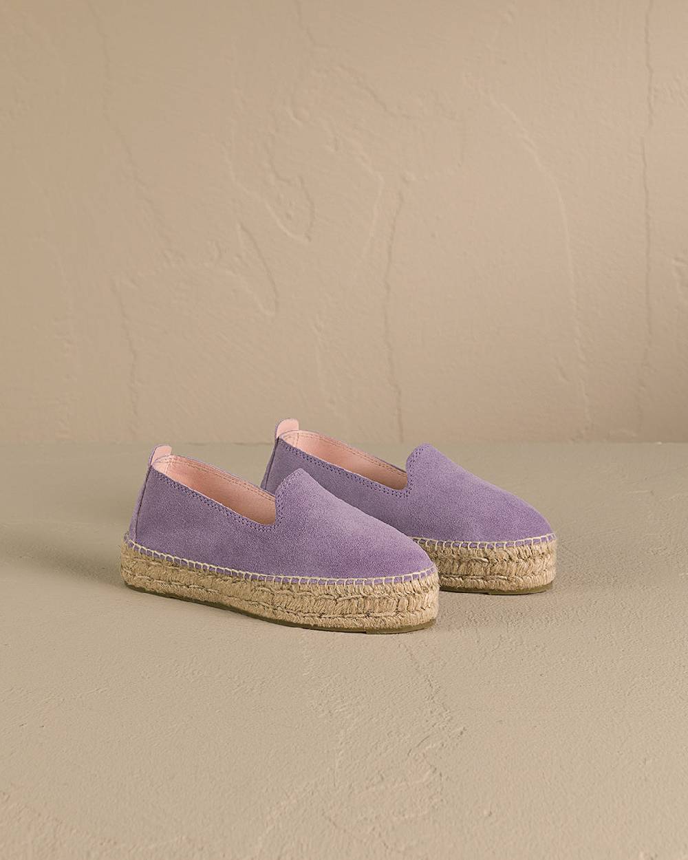 Manebí Suede Double Sole Espadrilles - Hamptons Wisteria Lilac Nuovo
