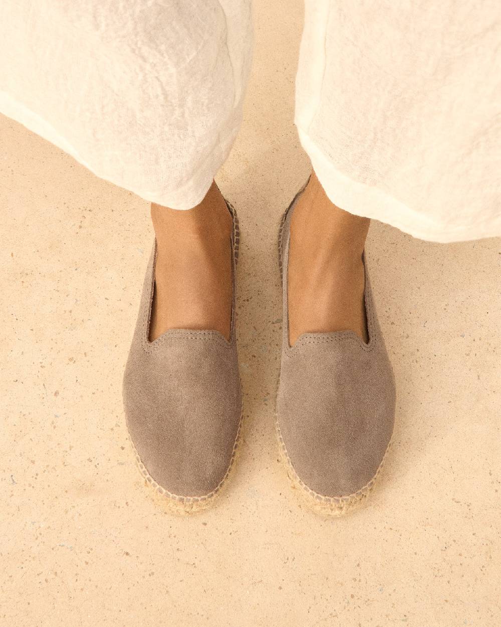Manebí Espadrillas con doppia suola - Hamptons - Coco Brown Consegna Veloce