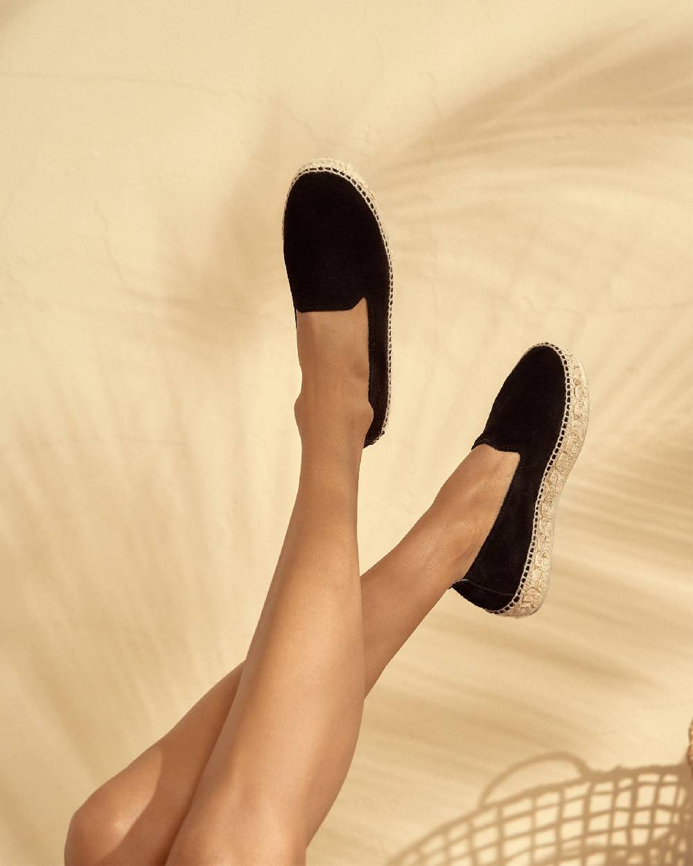 Manebí Espadrillas Doppia Suola - Hamptons - Nere Affare Del Giorno