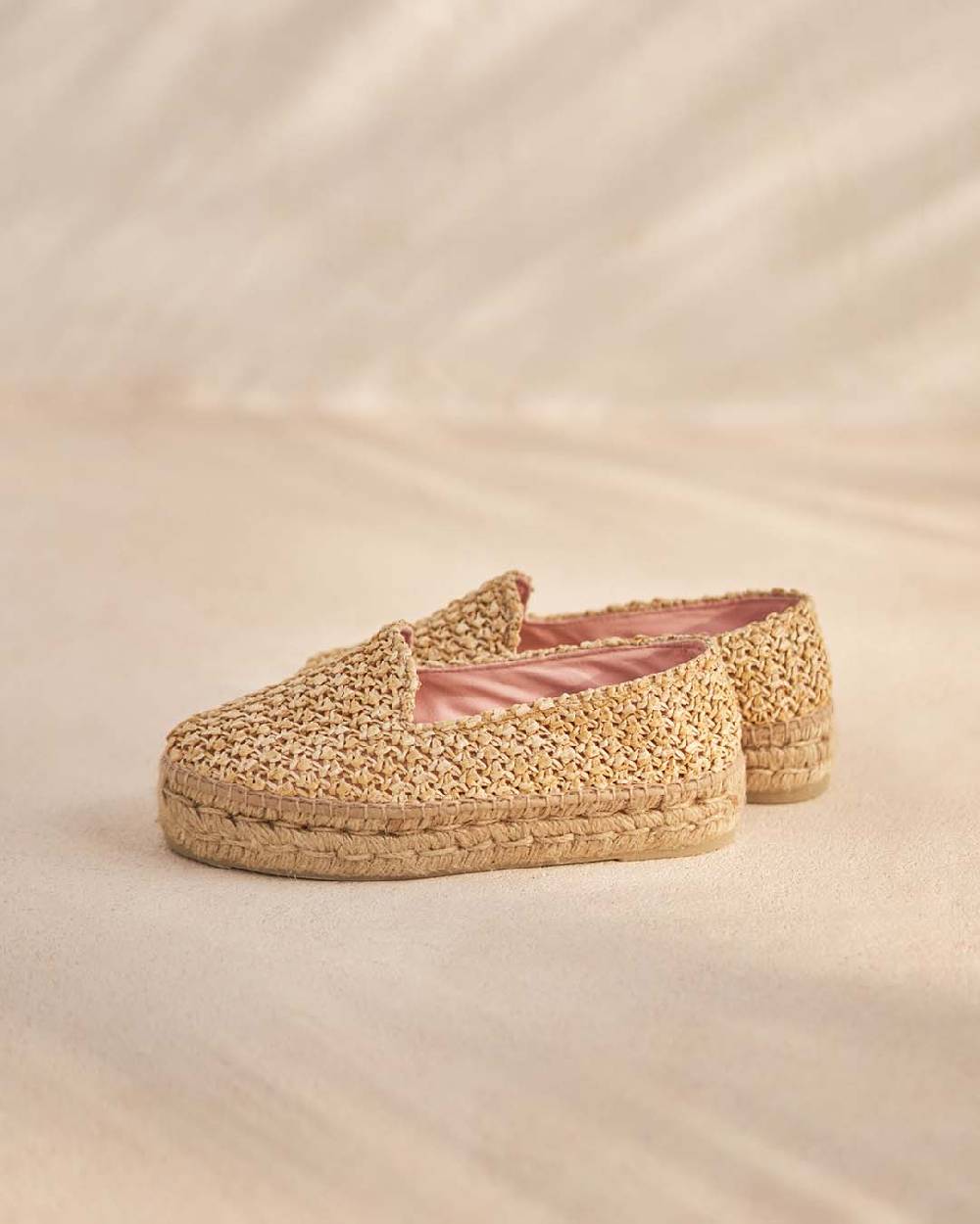 Manebí Raffia Double Sole Espadrilles - Yucatán Raffia Net Convenienza