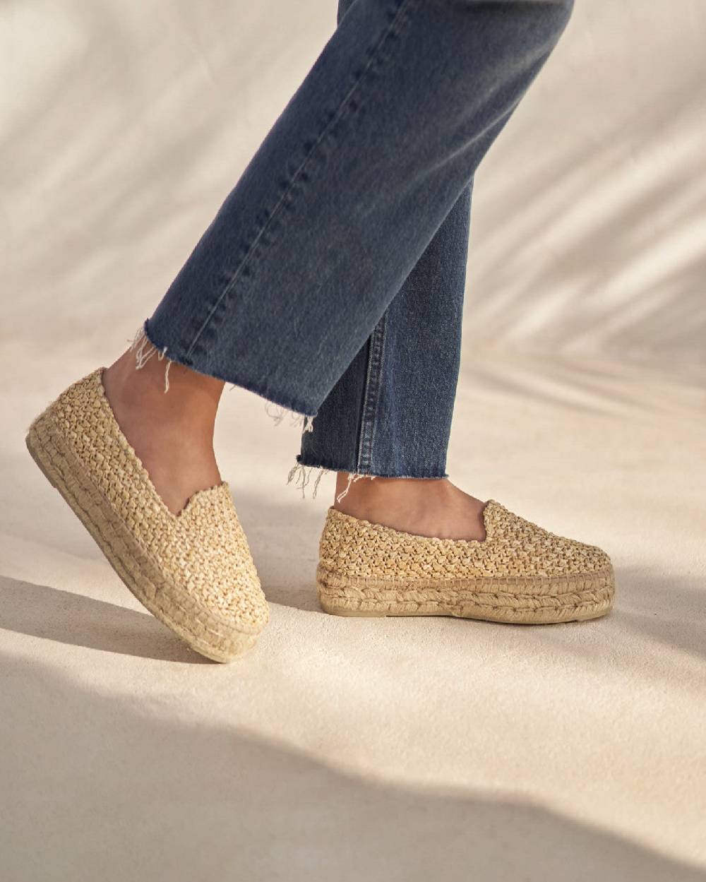 Manebí Raffia Double Sole Espadrilles - Yucatán Raffia Net Convenienza