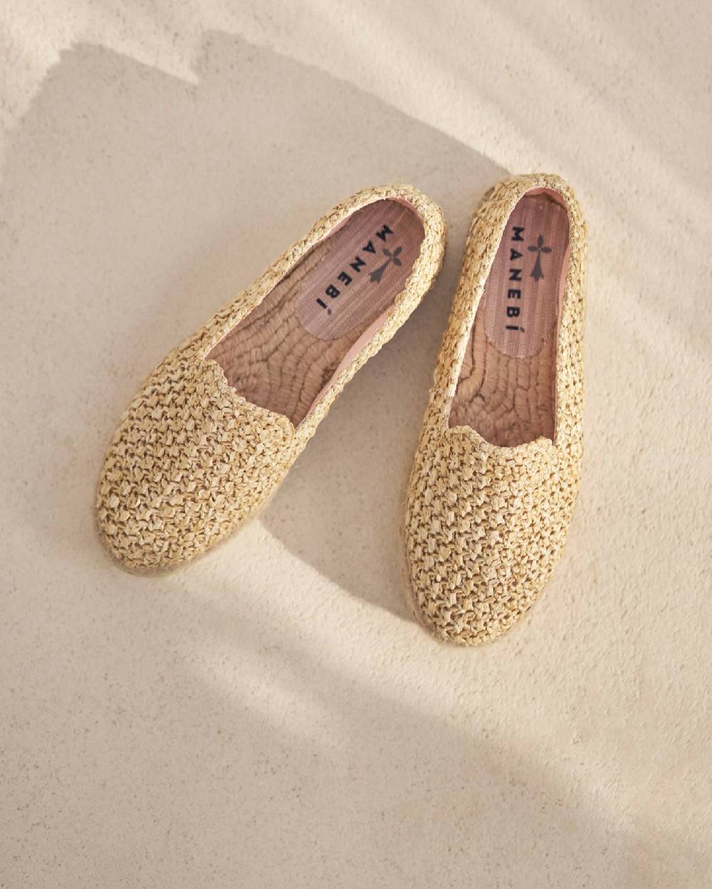 Manebí Raffia Double Sole Espadrilles - Yucatán Raffia Net Convenienza