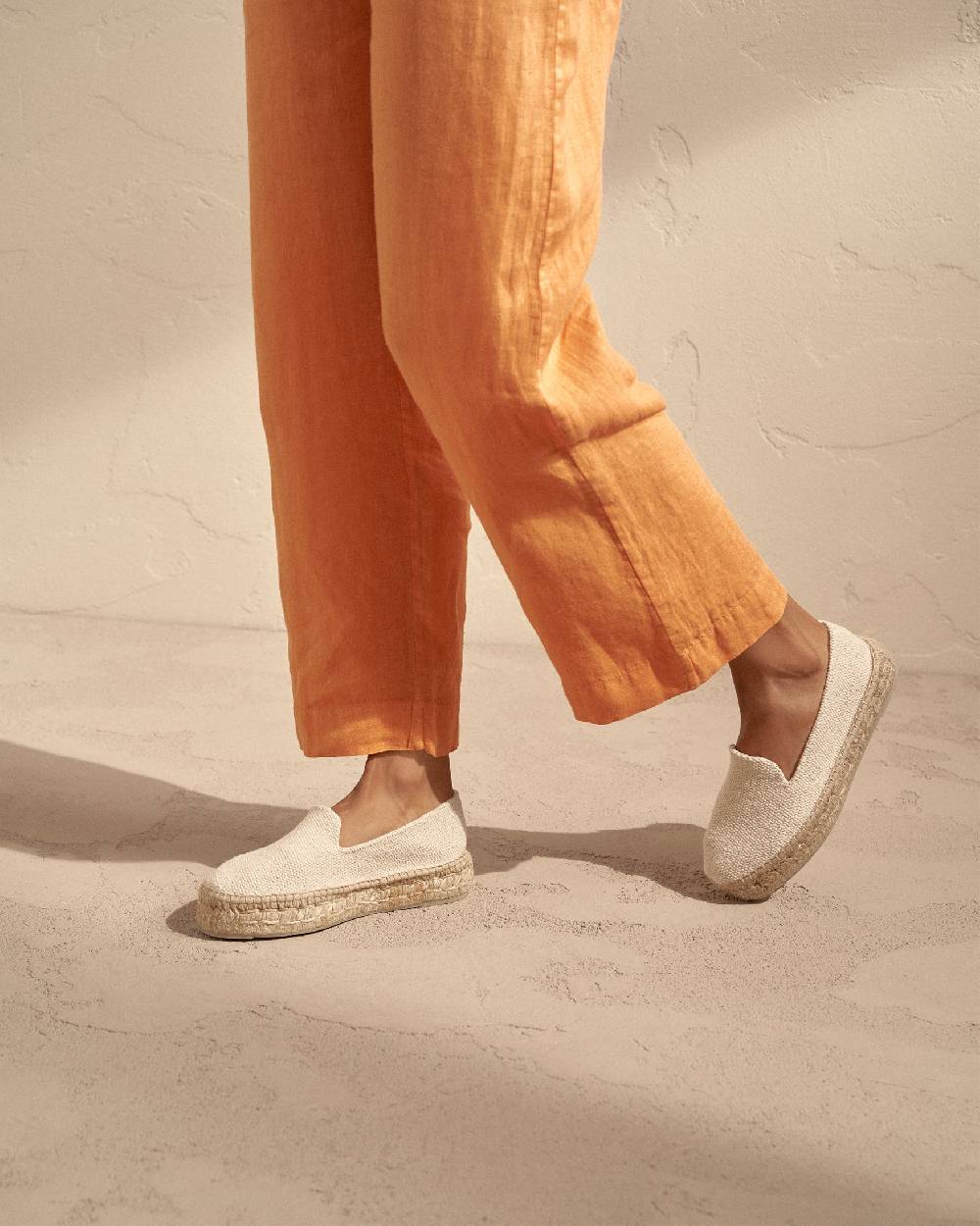 Manebí Coarse Woven Canvas|Double Sole Espadrilles - Yucatán Natural Novità
