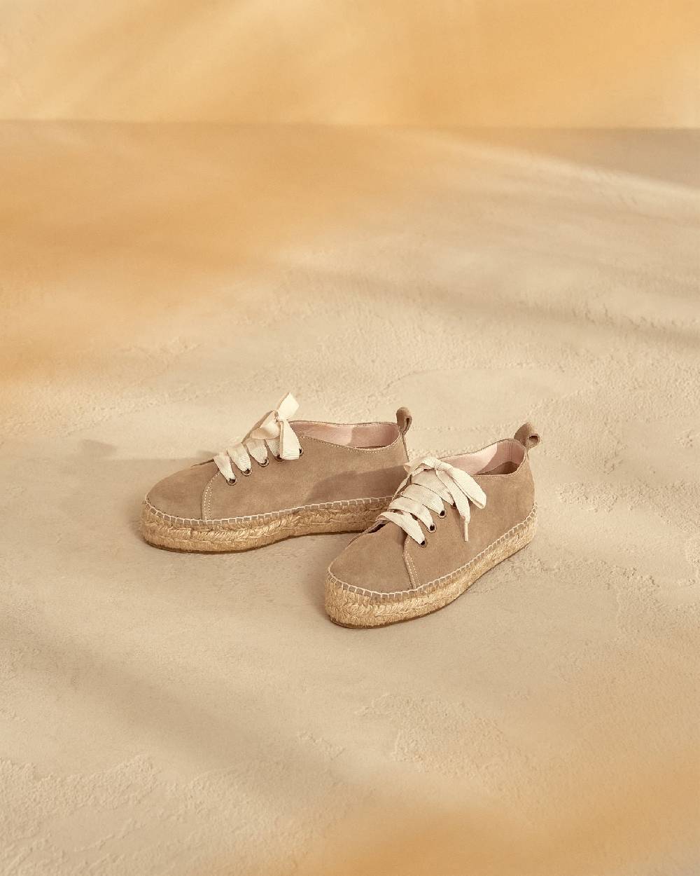 Manebí Espadrillas stringate - Hamptons - Vintage Taupe Economico
