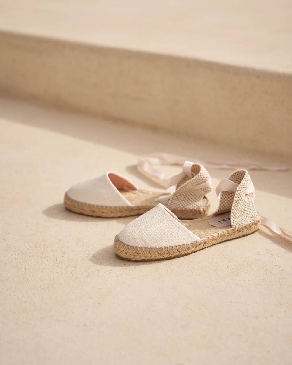 Manebí Organic Hemp Flat Valenciana Espadrilles - La Havana White Hotsell