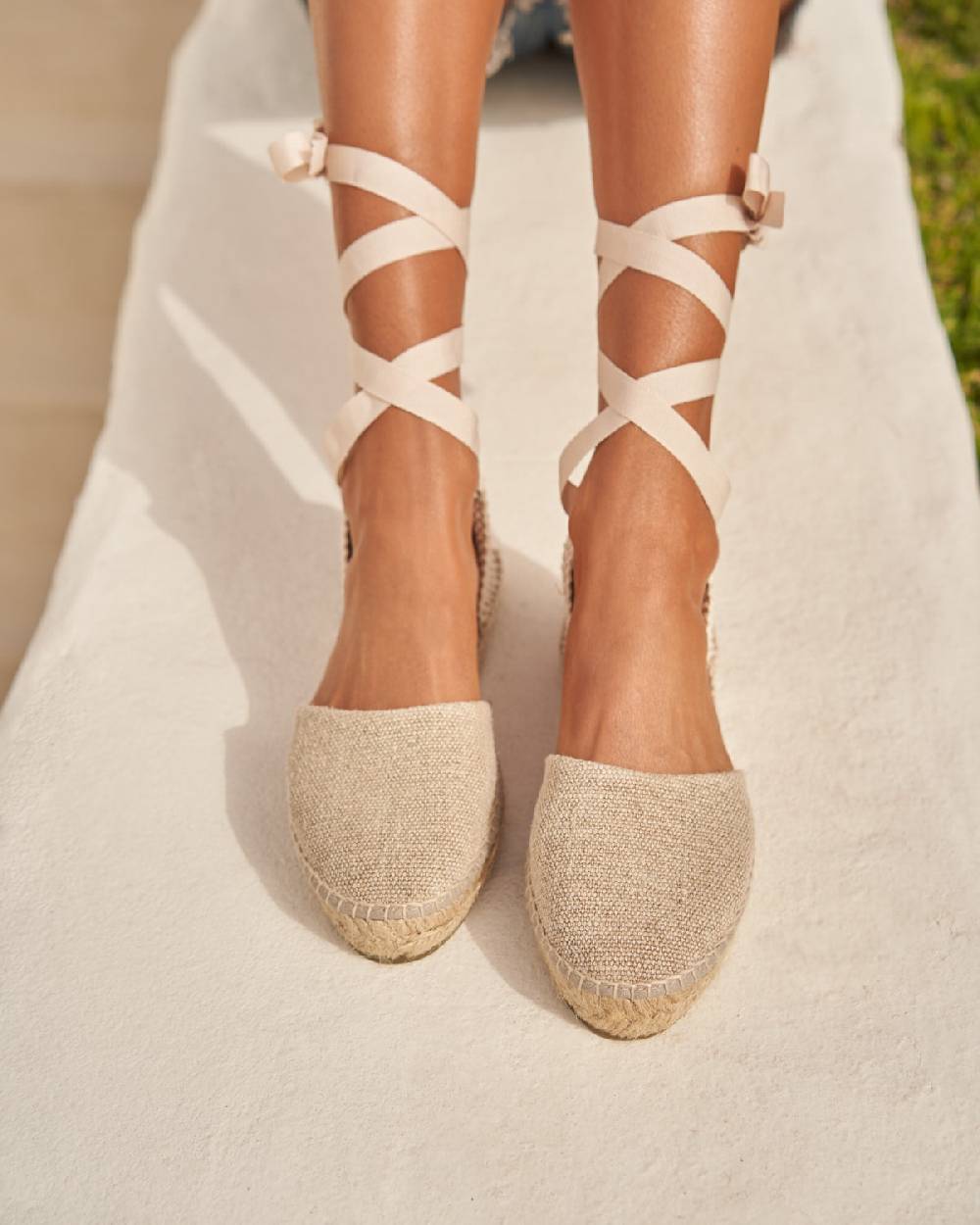 Manebí Organic Hemp Flat Valenciana Espadrilles - La Havana Natural Saldi Di Fabbrica