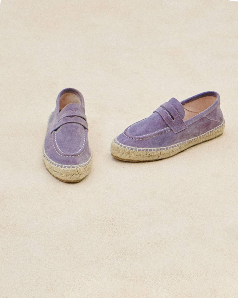 Manebí Suede Loafers Espadrilles - Hamptons Wisteria Lilac I Più Venduti