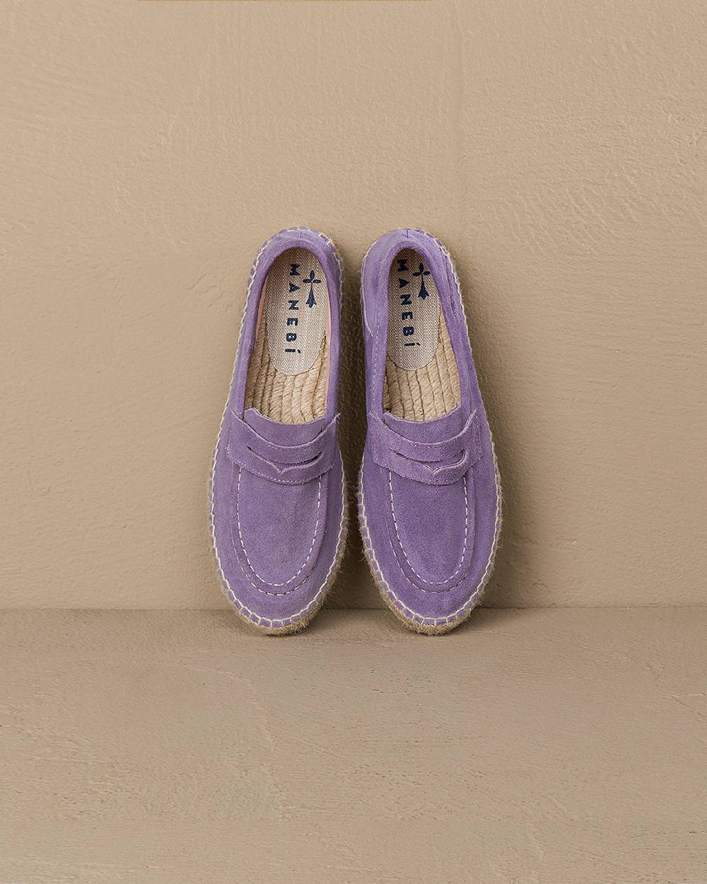 Manebí Suede Loafers Espadrilles - Hamptons Wisteria Lilac I Più Venduti