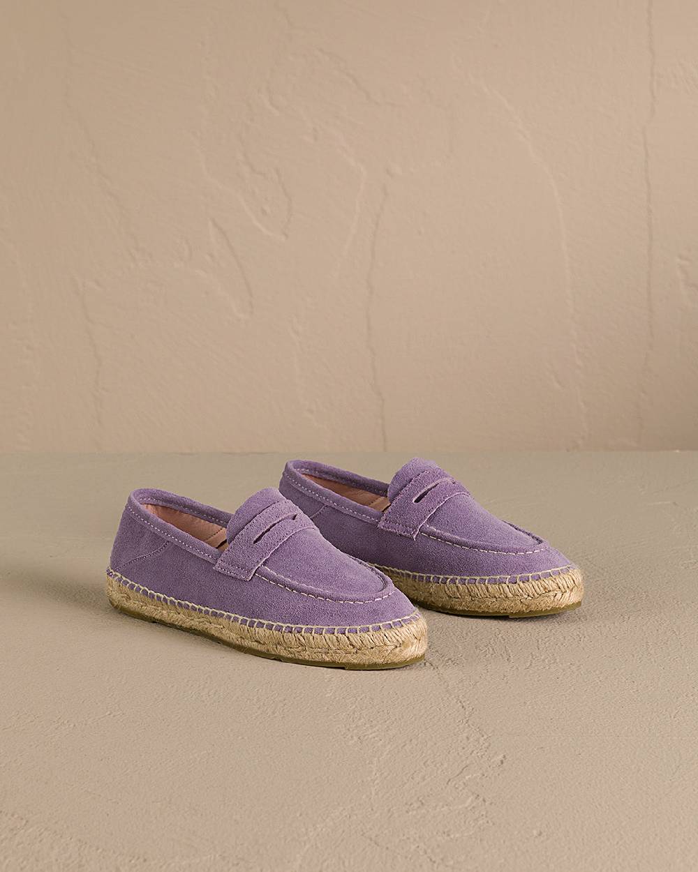 Manebí Suede Loafers Espadrilles - Hamptons Wisteria Lilac I Più Venduti