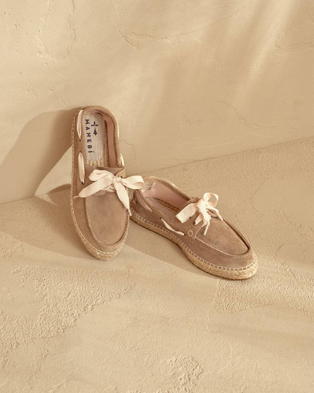 Manebí Scarpe da barca - Hamptons - Vintage Taupe 2025