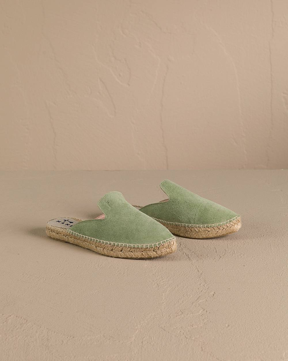 Manebí Suede Mules - Hamptons Sage In Linea