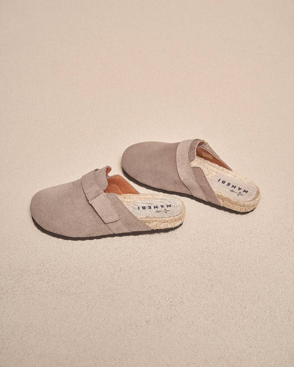 Manebí Suede Clog Mules - Hamptons Coco Brown Sottocosto