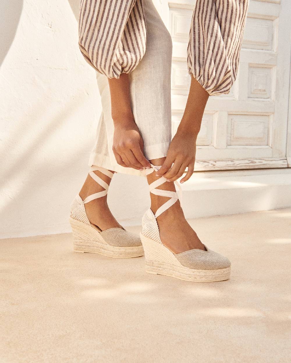Manebí Organic Hemp Heart-Shaped|Wedge Espadrilles - La Havana Natural Negozio