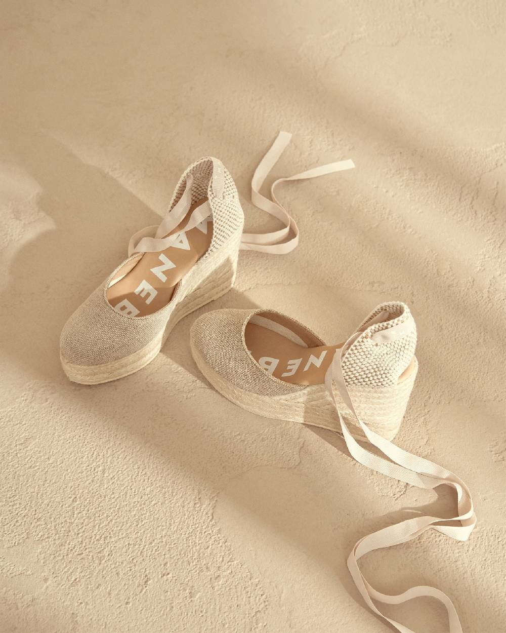 Manebí Organic Hemp Wedge Espadrilles - La Havana Natural Italia