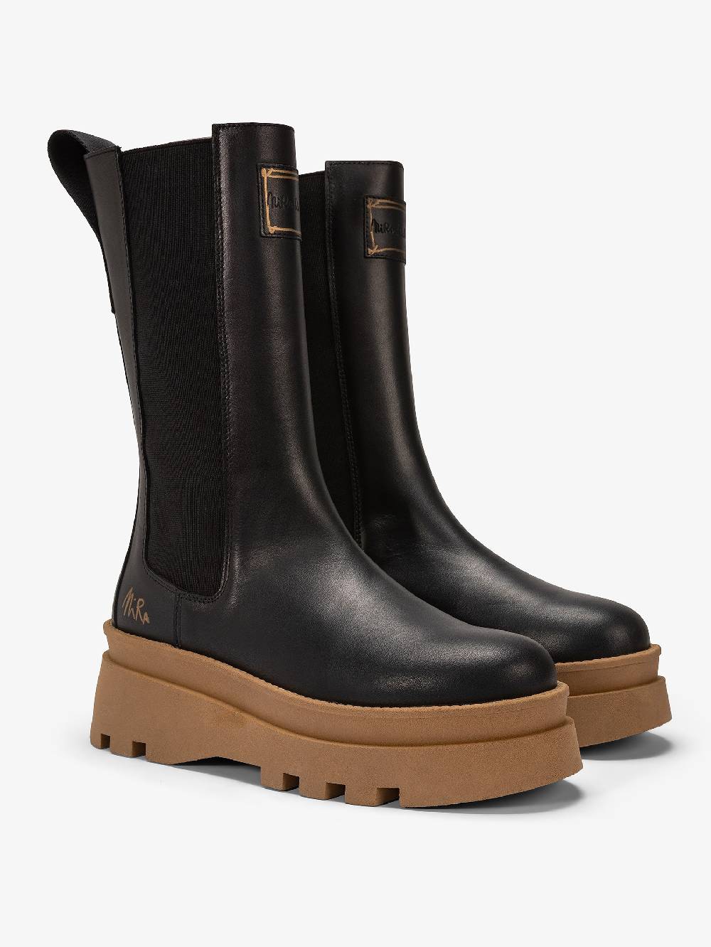 Nira Rubens MOSCOW MULE BLACK TAN-STREET Saldi Di Fabbrica