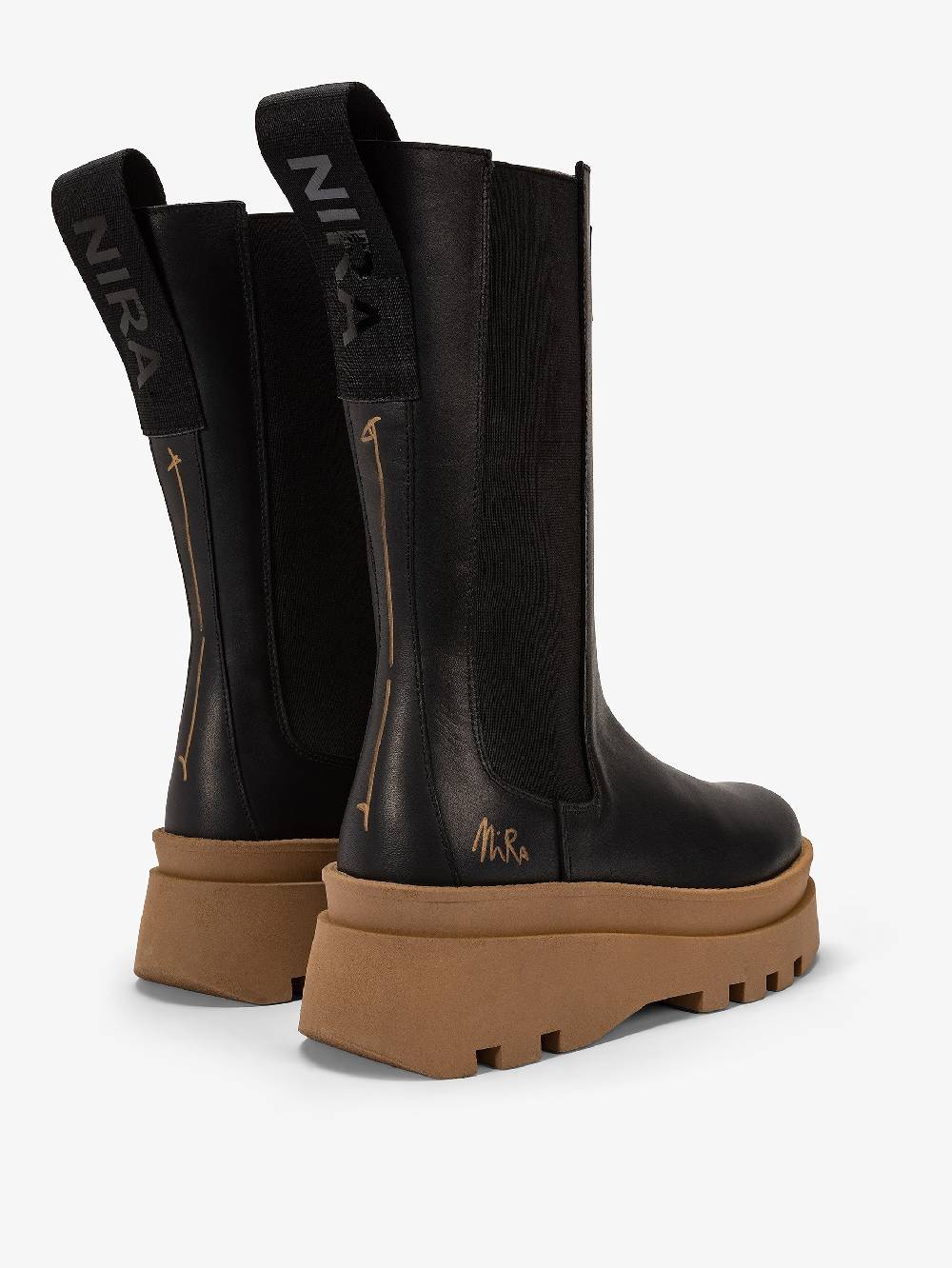 Nira Rubens MOSCOW MULE BLACK TAN-STREET Saldi Di Fabbrica