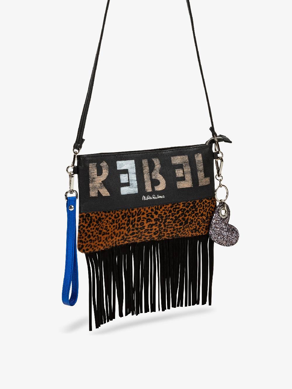 Nira Rubens Minibag Frange - Giaguarino Electric Blue Saldi Di Fabbrica