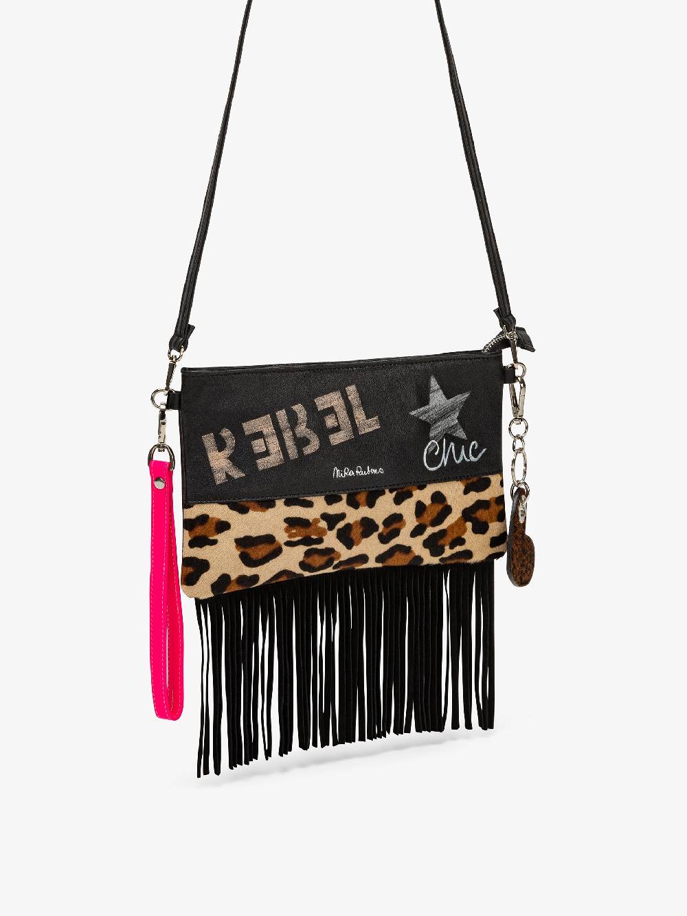 Nira Rubens Minibag Frange - Africa Pink I Più Venduti