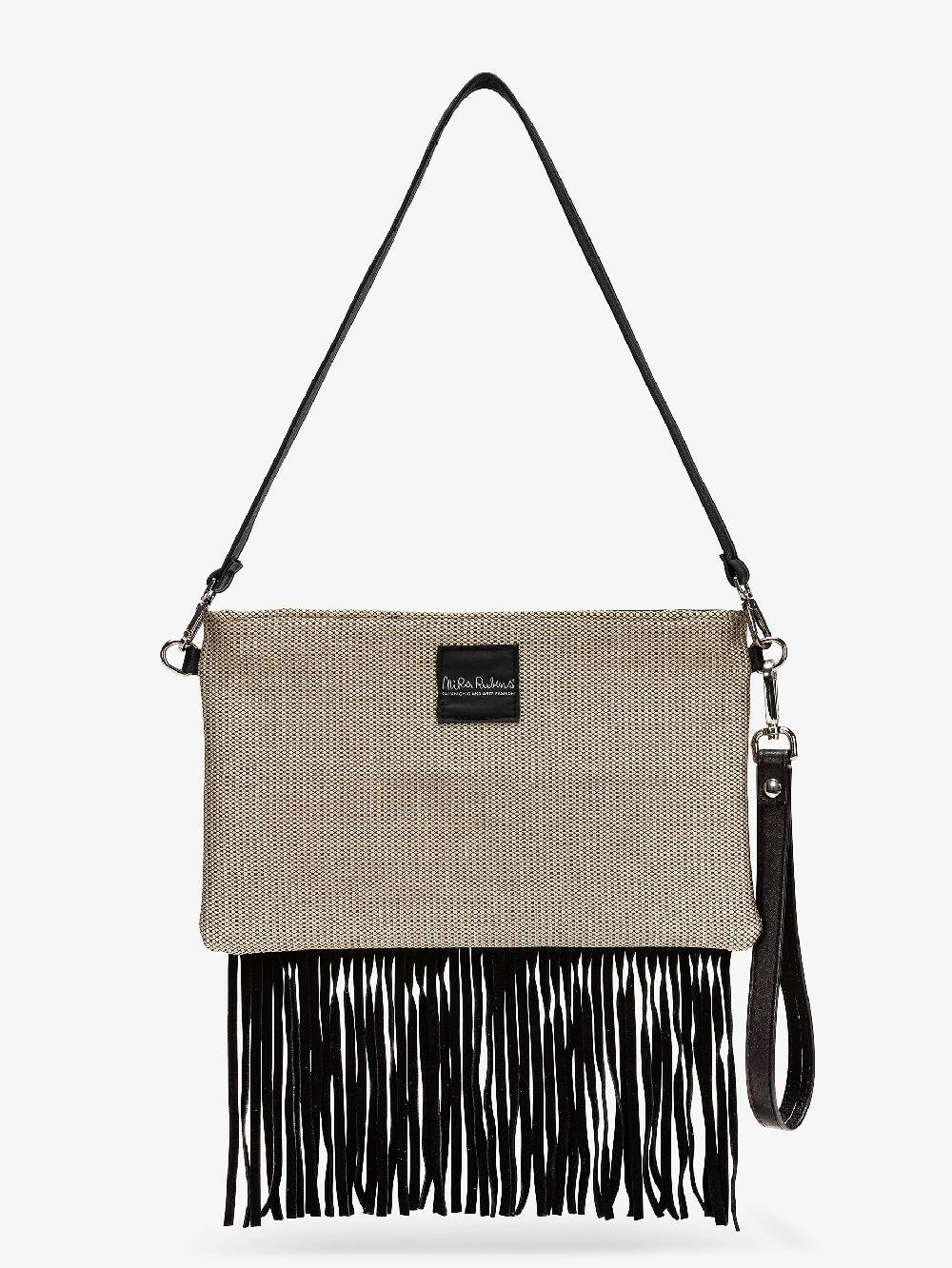 Nira Rubens Minibag Frange - Cocco Gold Nuova