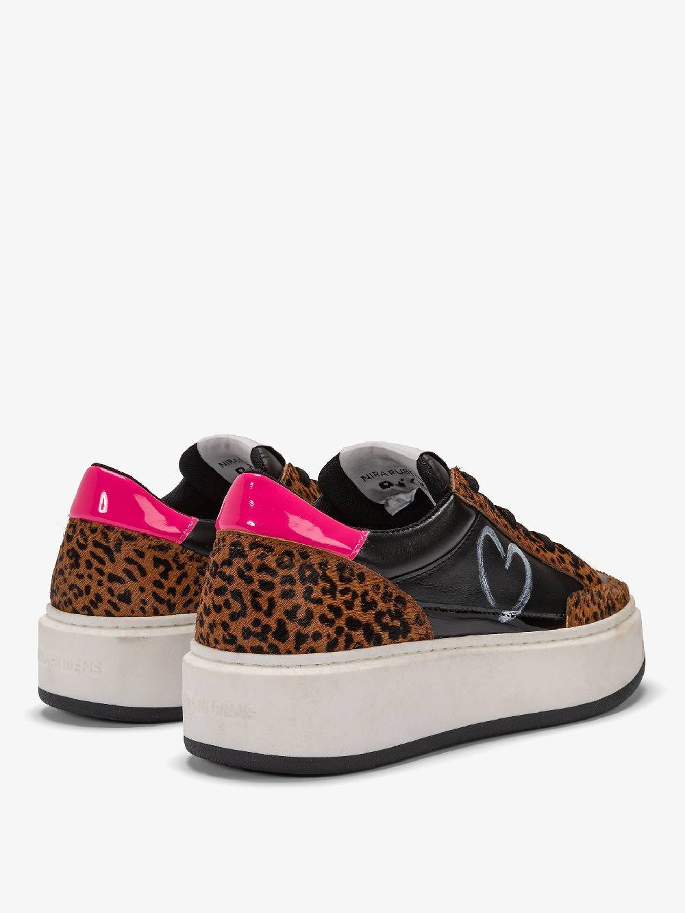 Nira Rubens PALOMA VANITY BLACK-HEART Spedizione Gratuita