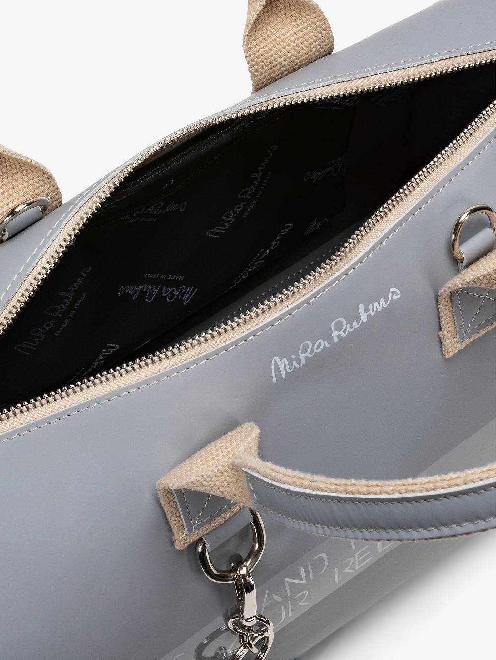 Nira Rubens EASY BAG - HEMATITE GLOSSY In Vendita