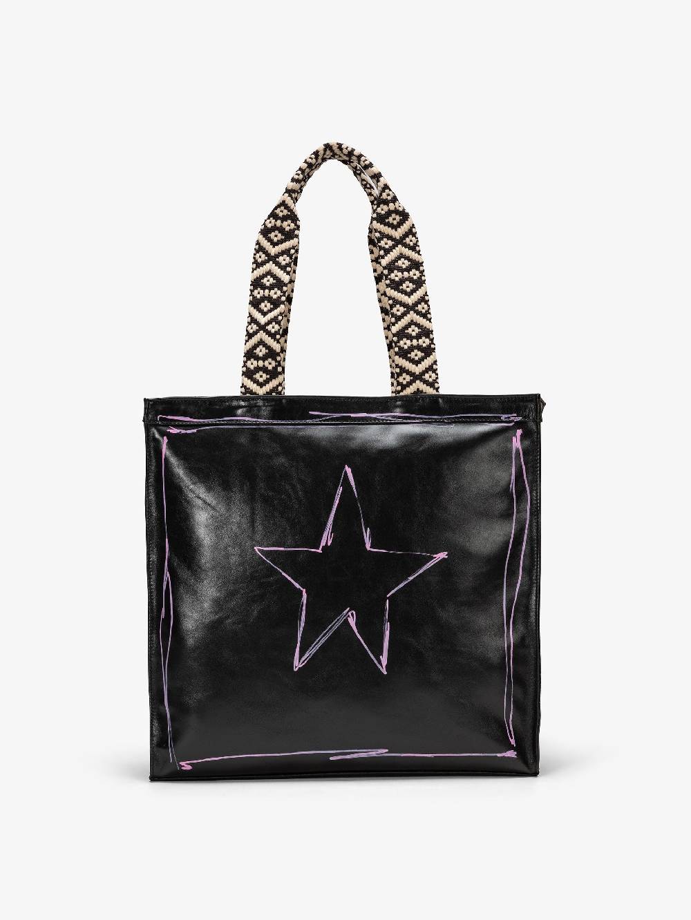 Nira Rubens SHOPPING BAG BLACK GLOSSY - STREET Vendite Flash