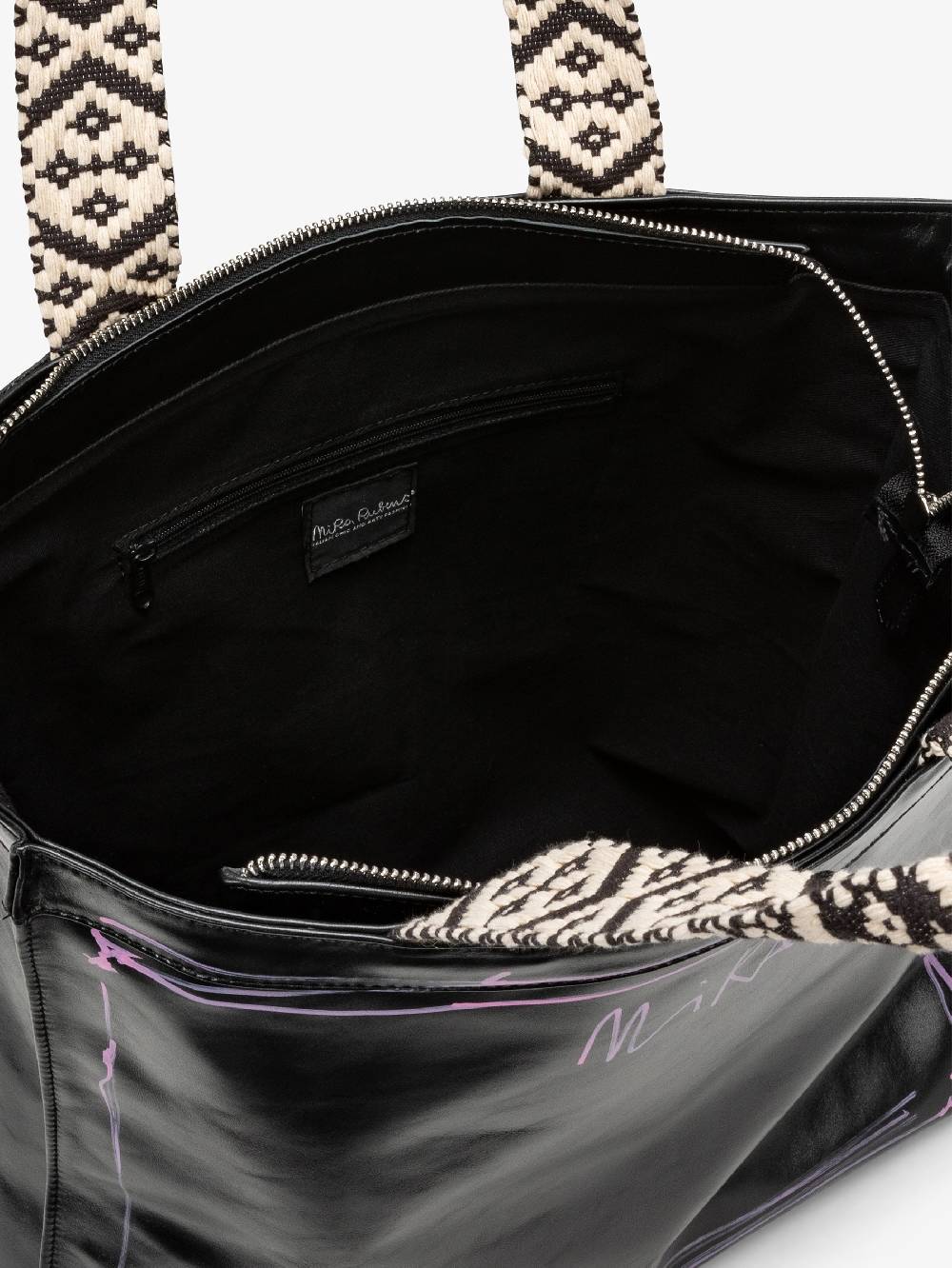Nira Rubens SHOPPING BAG BLACK GLOSSY - STREET Vendite Flash
