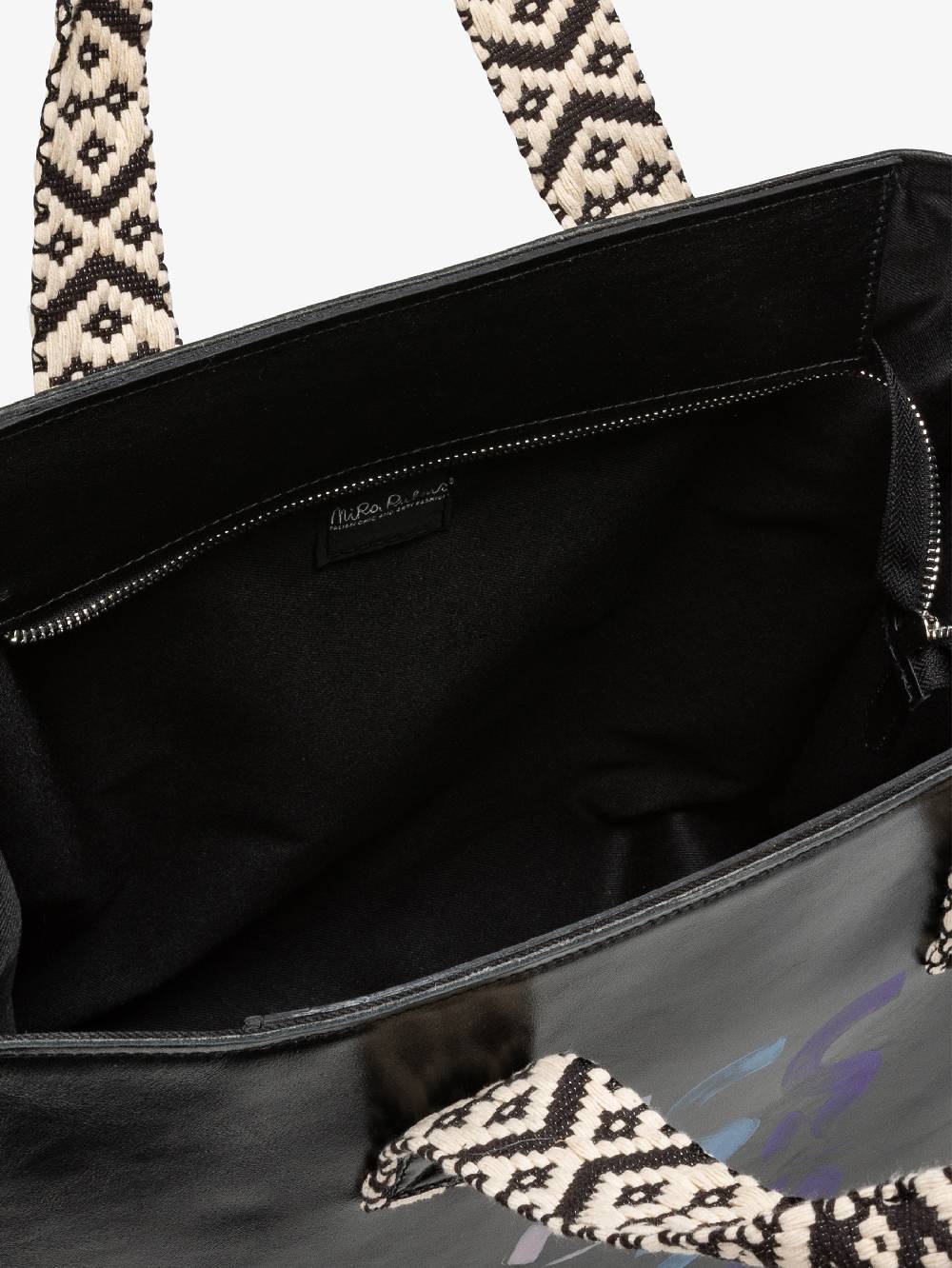 Nira Rubens EASY TOTE BLACK GLOSSY - LOGO In Saldo