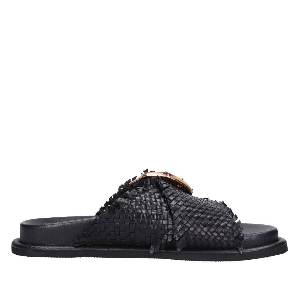 EMANUELLE VEE Mules in pelle Affare Del Giorno