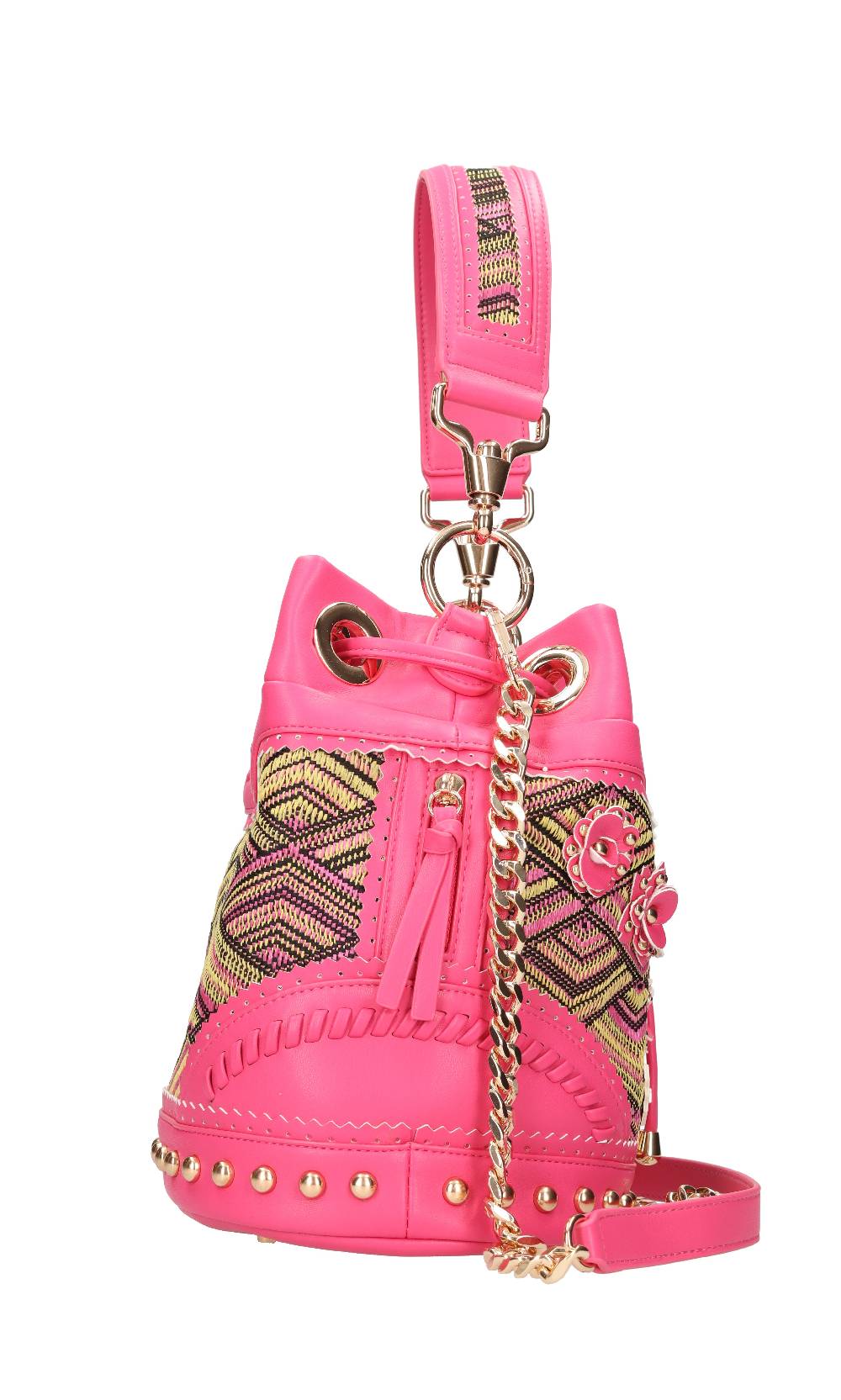 LA CARRIE Borsa in rafia ed ecopelle Italia