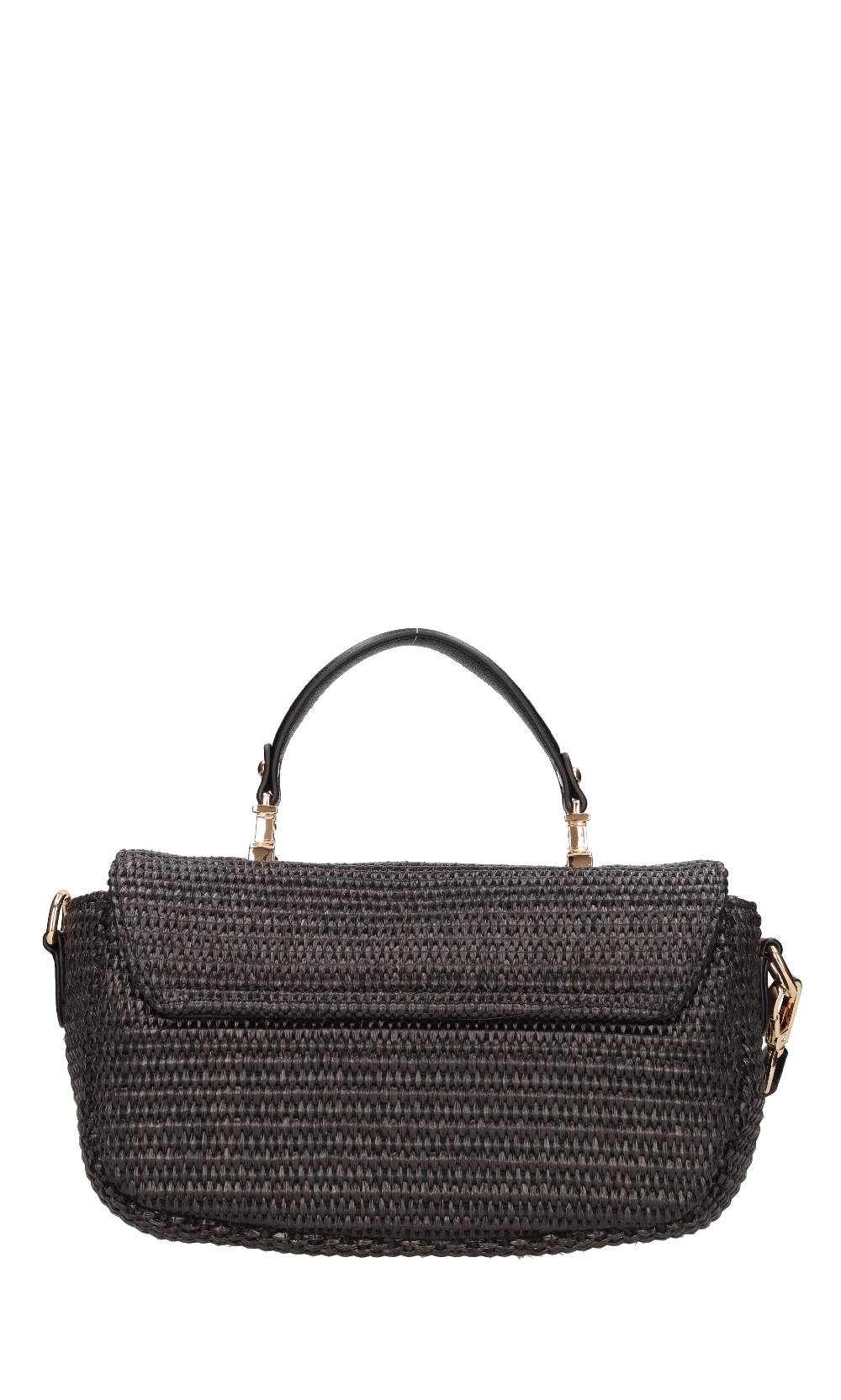 LA CARRIE Borsa in rafia ed ecopelle In Linea