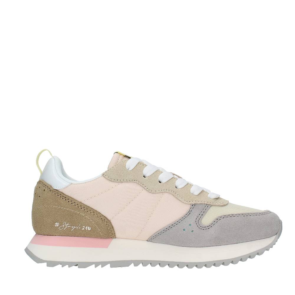 SUN68 Sneakers in pelle camoscio e tessuto Novità