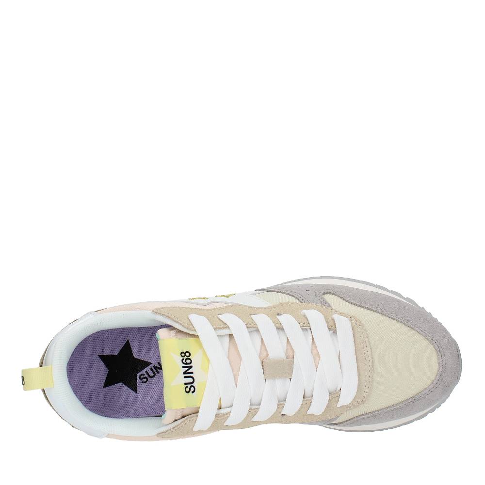 SUN68 Sneakers in pelle camoscio e tessuto Novità