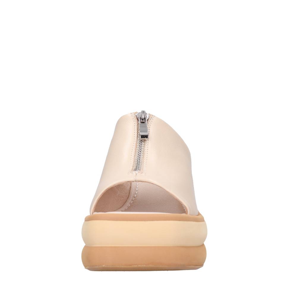 EMANUELLE VEE Mules Zeppa in pelle Outlet