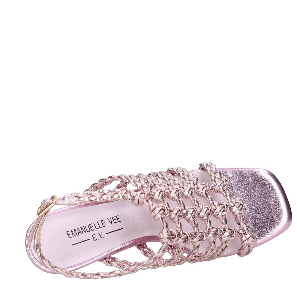 EMANUELLE VEE Sandali infradito in pelle ed ecopelle Spedizione Gratuita