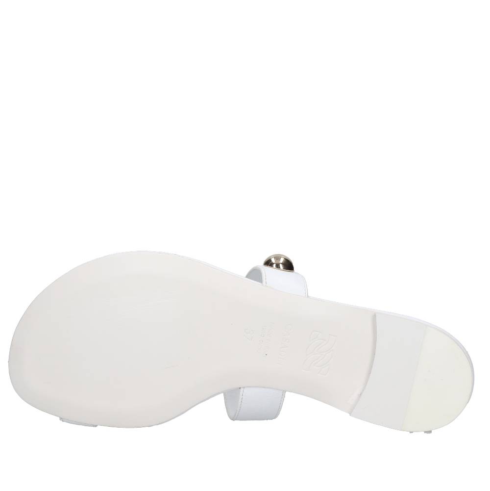 CASADEI Mules infradito in pelle Shopping Online