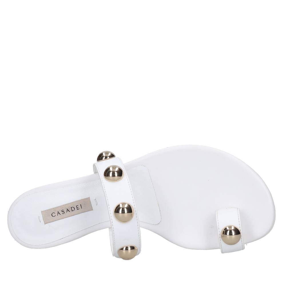 CASADEI Mules infradito in pelle Shopping Online