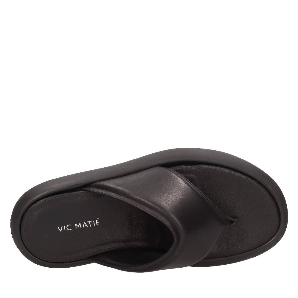 VIC MATIE Mules infradito in pelle Sottocosto