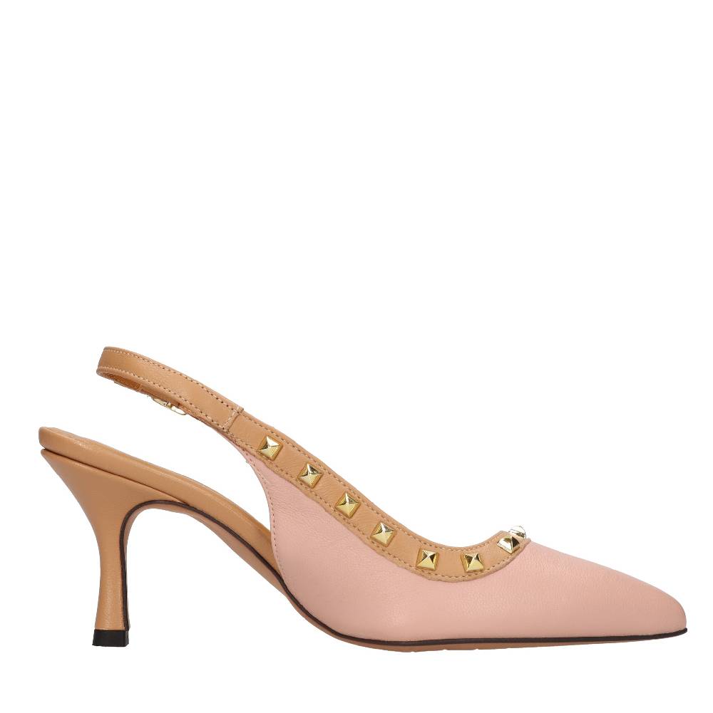 ELENA DEL CHIO Décolleté slingback in pelle Economico