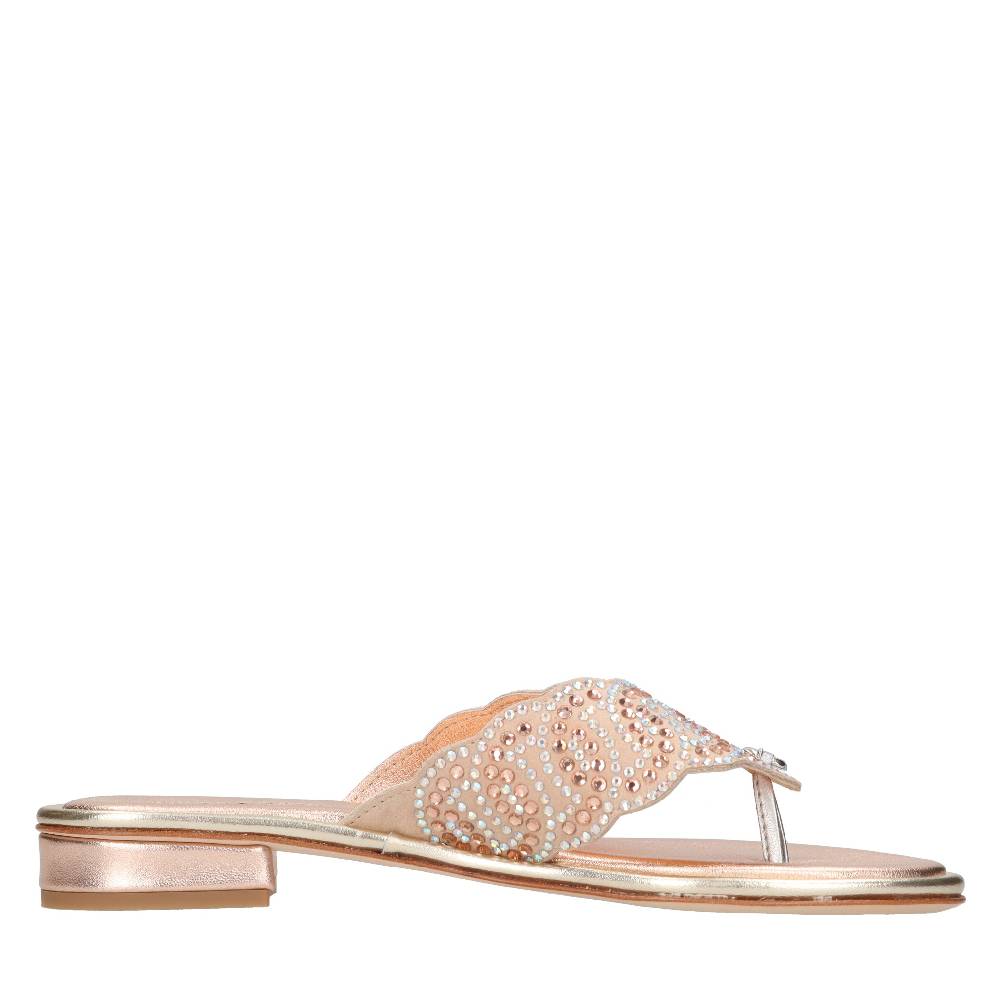 PASQUINI Mules in camoscio e strass Outlet