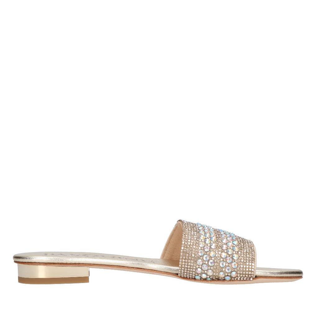 PASQUINI Mules in pelle e strass Saldi