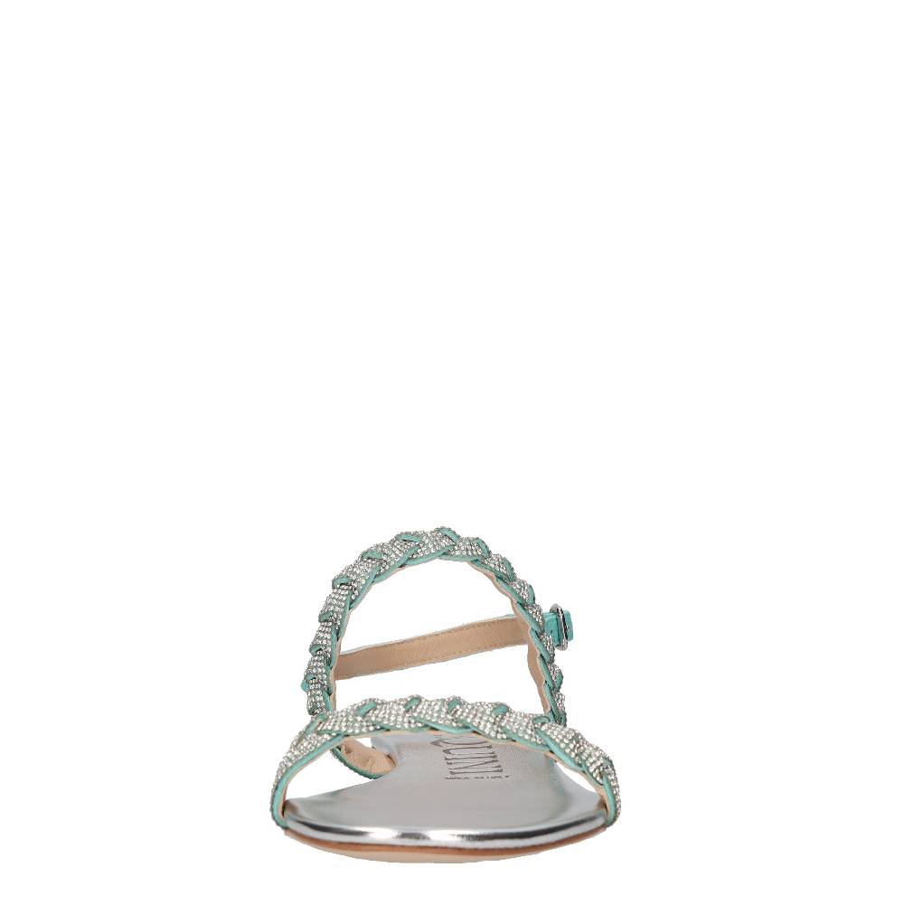 PASQUINI Sandali in pelle e strass Offerte