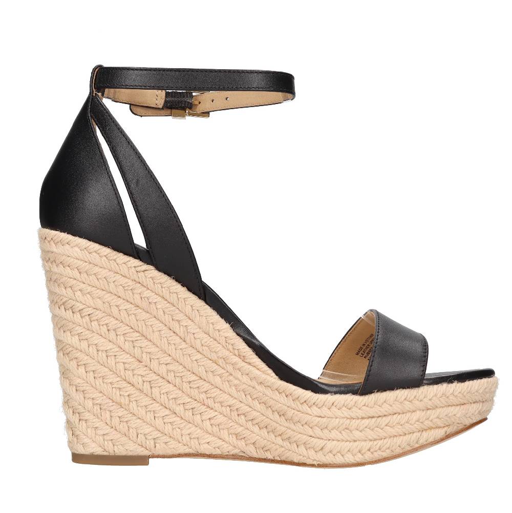 MICHAEL KORS Sandali con zeppa in pelle Vendita Calda