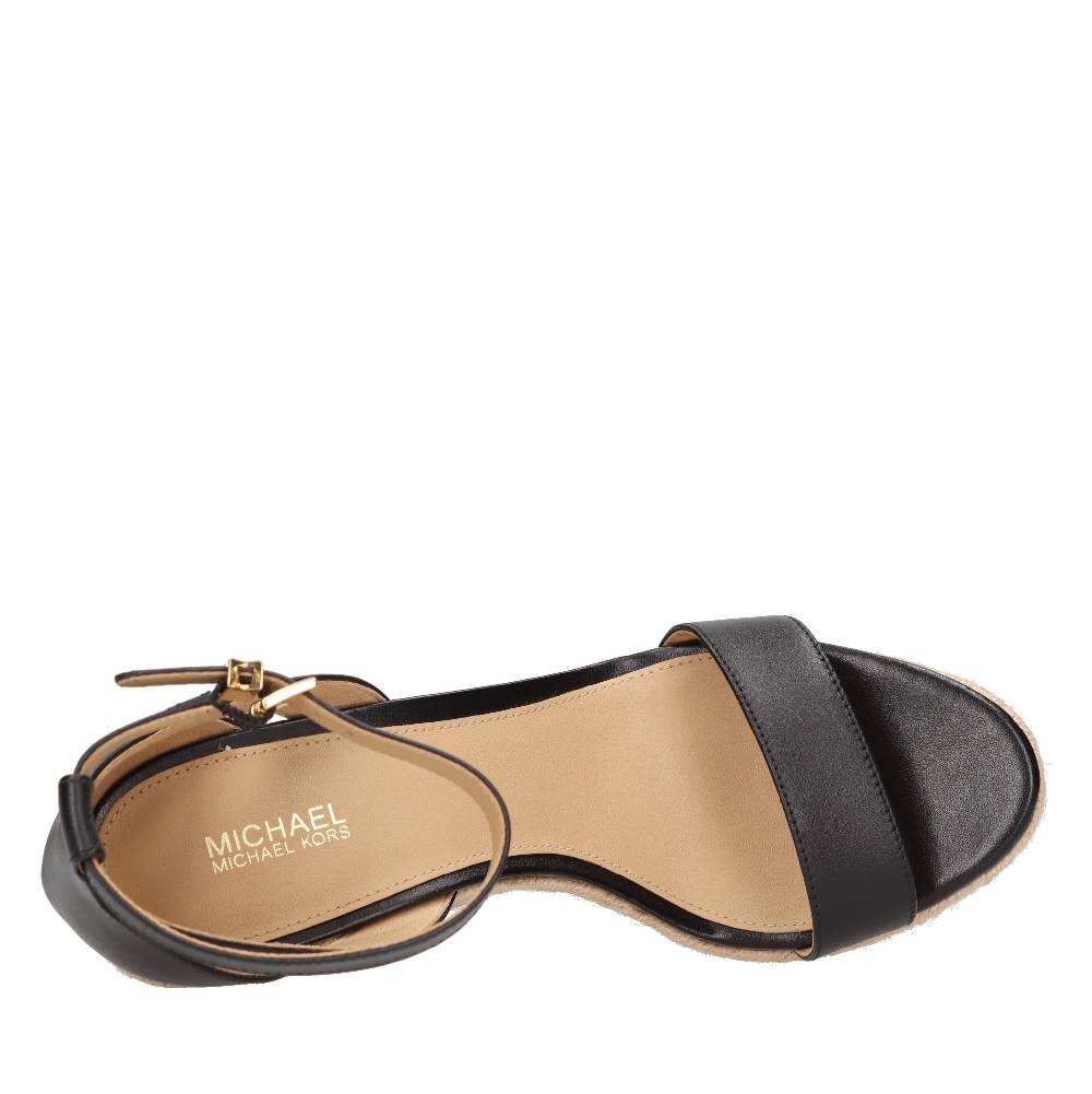 MICHAEL KORS Sandali con zeppa in pelle Vendita Calda