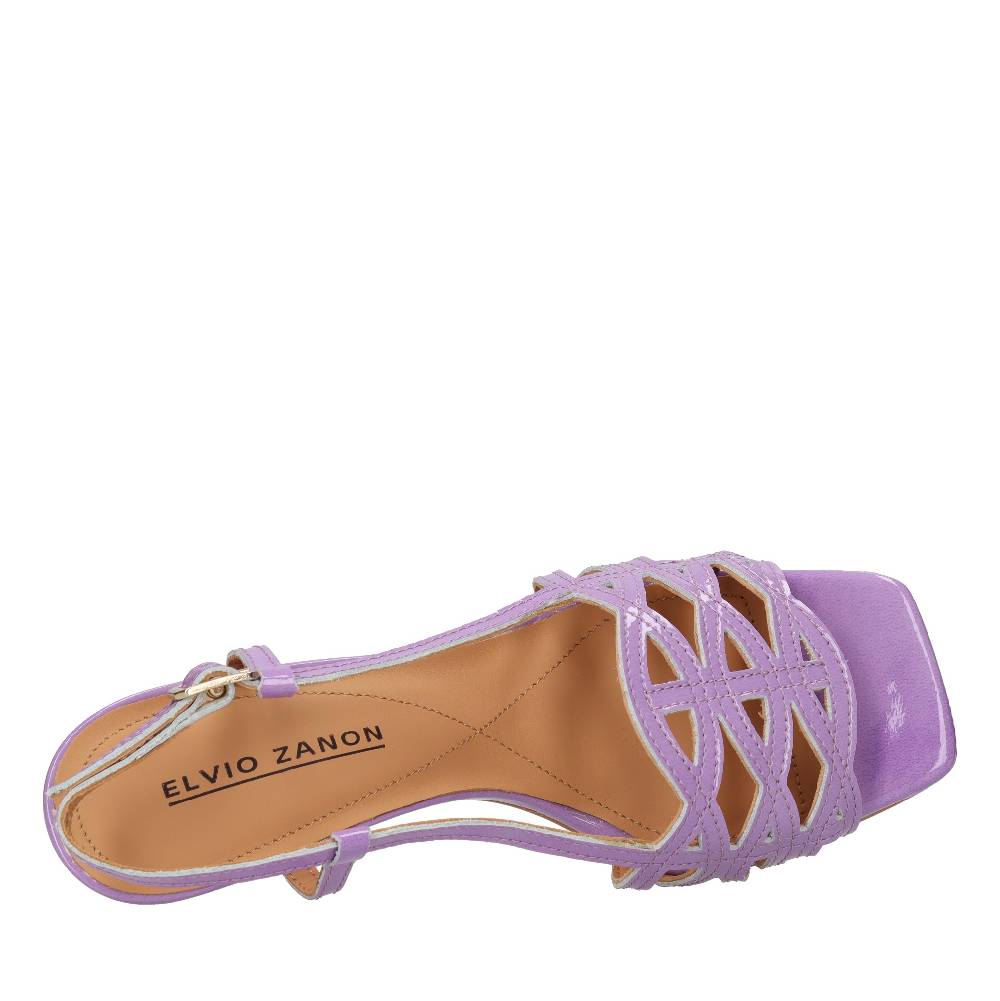 ELVIO ZANON Sandali in vernice Vendite Flash