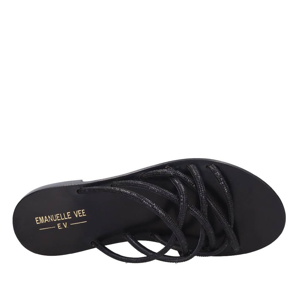 EMANUELLE VEE Mules con strass Vendita