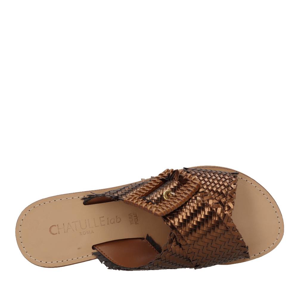 CHATULLE LAB Mules in ecopelle intrecciata Nuova