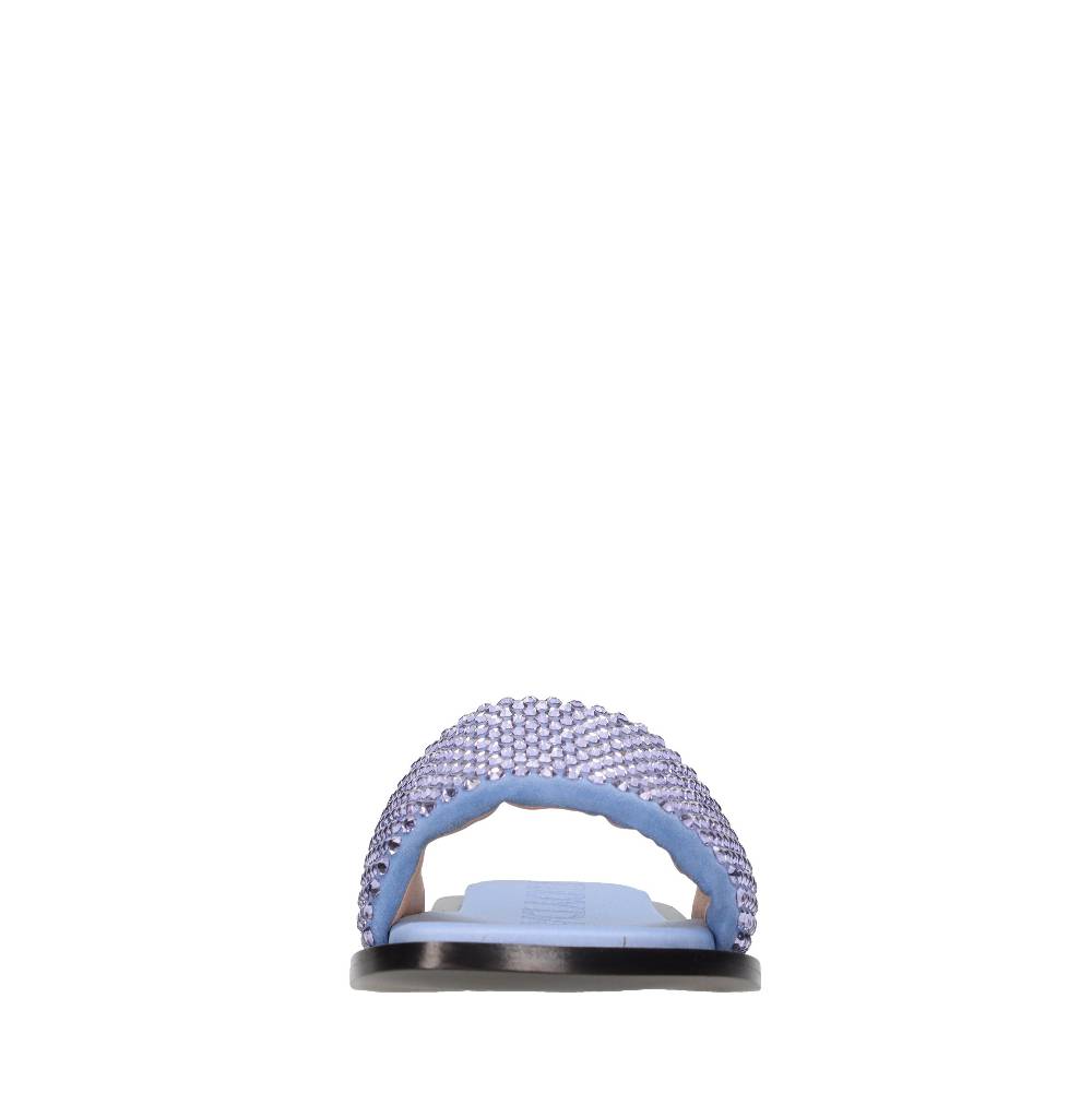 EDDY DANIELE Mules in camoscio e strass 2025